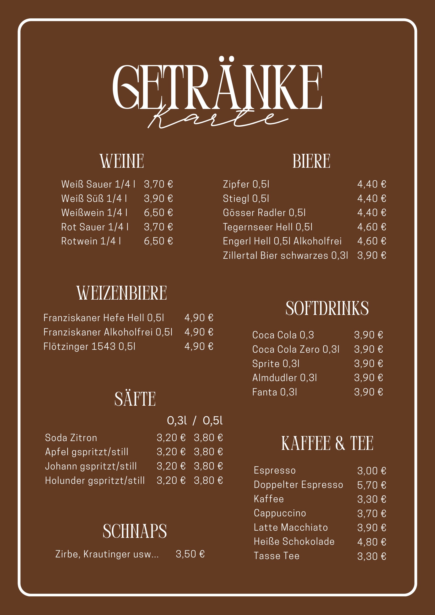 GETRÄNKE